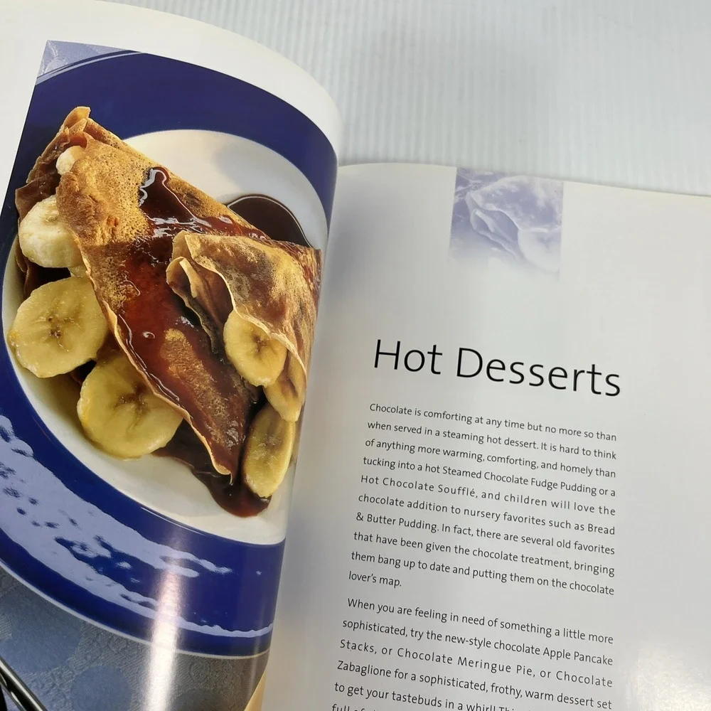 Cook's Library Chocolate Cookbook Recipes Desserts 2003 Hardcover Dust Jacket